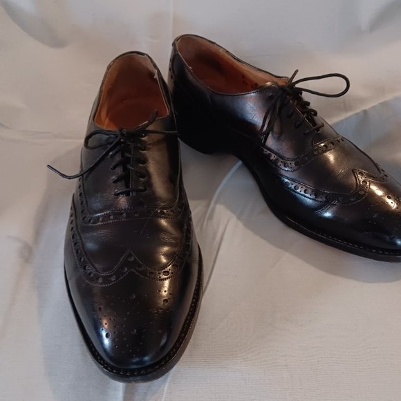 Johnston Murphy Aristocraft wingtip men's dress shoes size 9 D/B - Picture 1 of 3